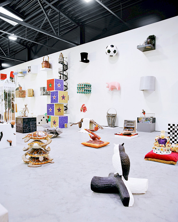 PART OF THE ZUBLUDOWICZ COLLECTION, KEITH TYSON'S LARGE FIELD ARRAY, A SINGLE WORK COMPRISING NEARLY 300 SCULPTRURES, HOUSED INSDIE A BARN ON THE FINNISH ISLAND OF SARVISALO